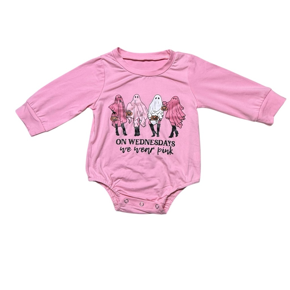 Baby Girl “On Wednesdays We Wear Pink” Onesie | 3-6M